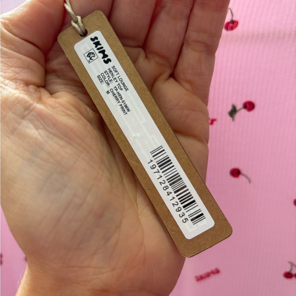 Skims soft lounge long sleeve Henley cherry blossom print - Picture 4 of 5